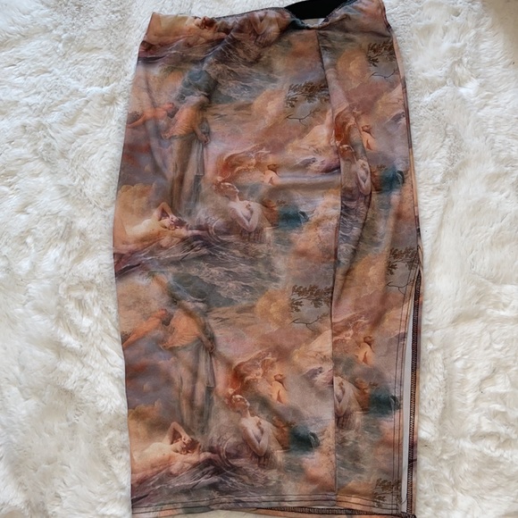 Angel midi skirt with Angel Heavely Celestial Art - Picture 4 of 4